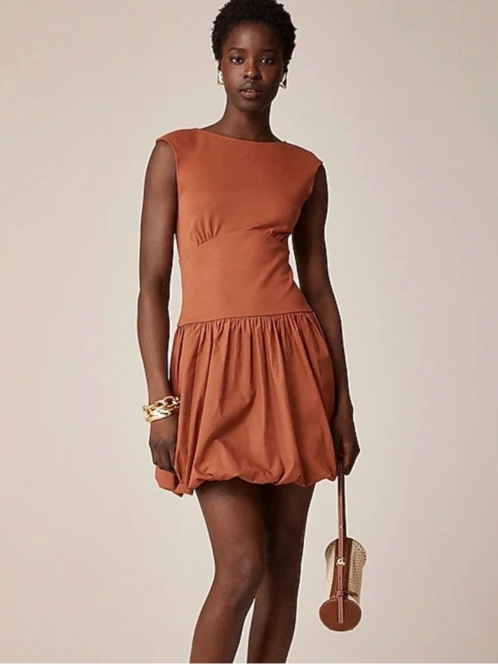 JCrew Bubble-Hem Mini Dress